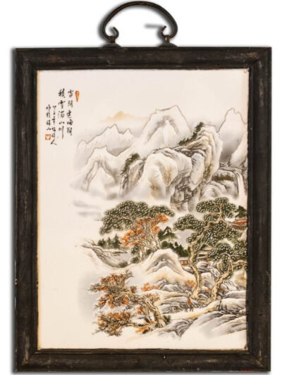 Late Tang Dynasty Embroidered Silk Fabric with Bird in Custom Frame