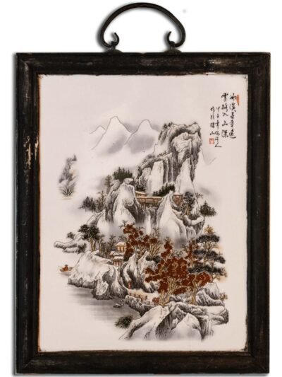 Late Qing Dynasty Embroidered Silk Fabric with Bird in Custom Frame