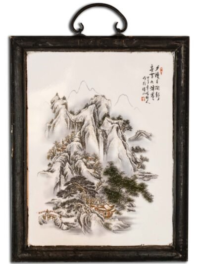 Late Ming Dynasty Embroidered Silk Fabric with Bird in Custom Frame
