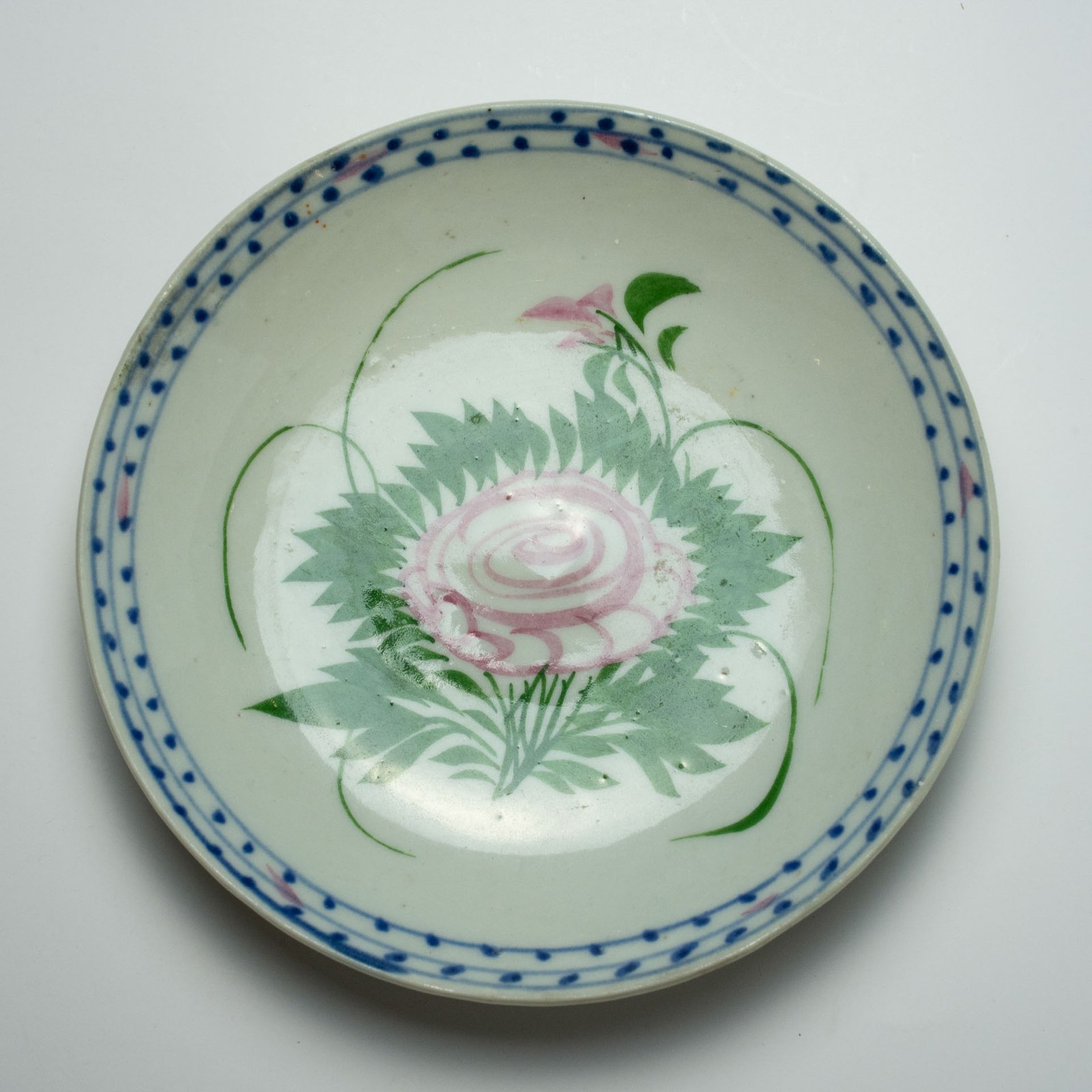 Antique Chinese Hand Painted Porcelain Bowl