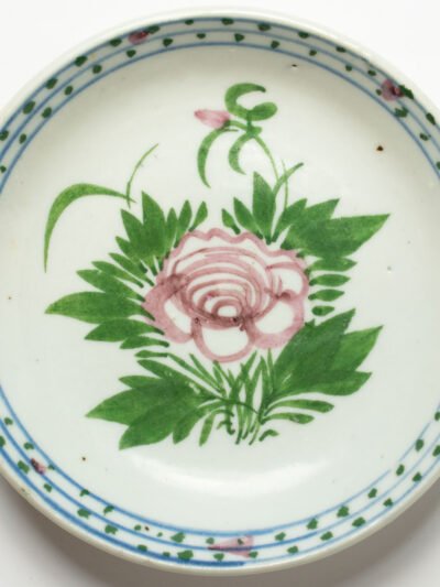 Chinese Antique  Porcelain Blue and White Plate Late Yuan Dynasty – Early Ming dynasty