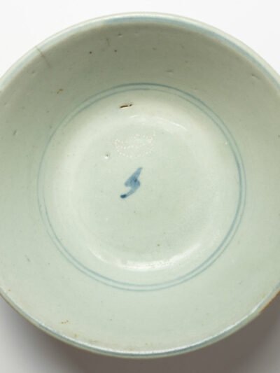 Chinese Porcelain Charger Plate with Hand-Painted Blue and White Décor