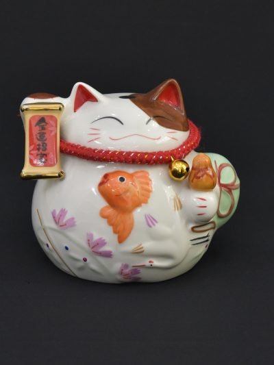Charming Ceramic Maneki Neko (Lucky Cat) Money Box – Collector's Item