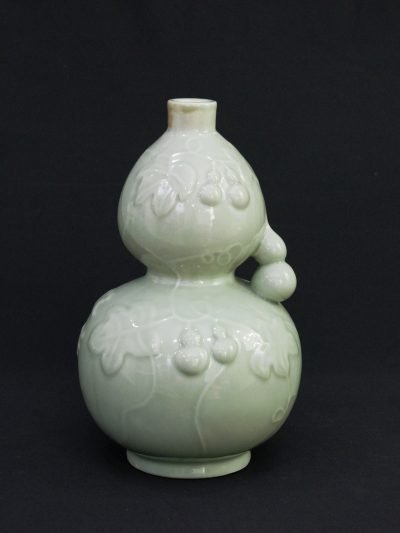 Vintage 1980s Xianheng Ceramic Wine Gourd Bottle (Empty)