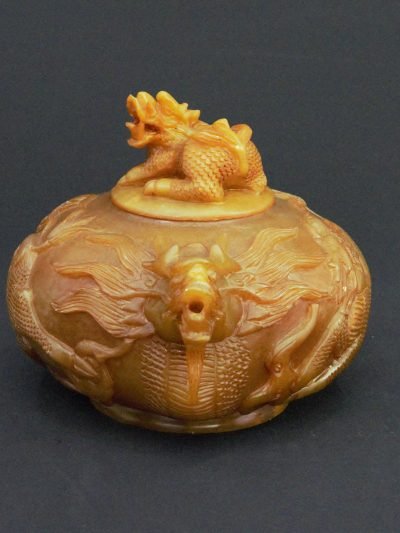 A stunning decorative resin teapot crafted in the 1990s