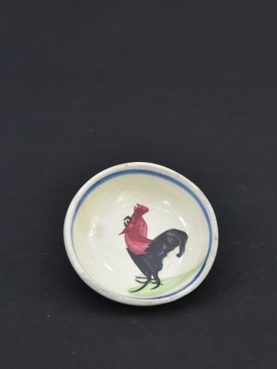 Vintage Ceramic Sauce Dish with Rooster Motif – 1960s