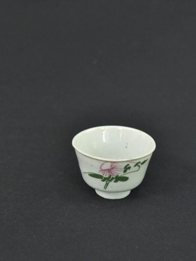 Vintage Porcelain Tea Cup with Floral Design