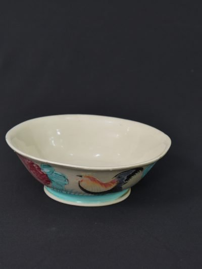 Vintage 1960s Chinese Porcelain Bowl – Dragon, Phoenix & Floral Motif