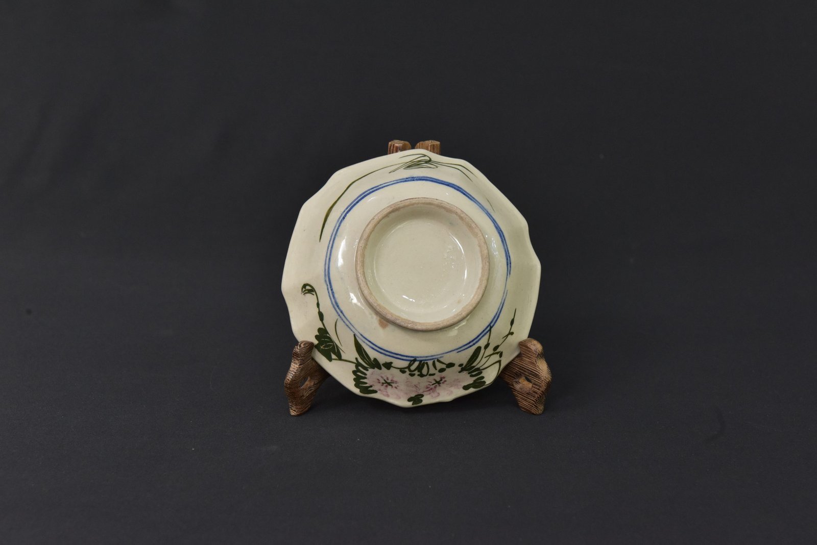 Vintage 1960s Floral Ceramic Bowl