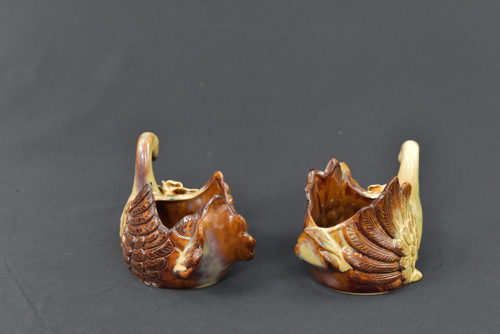 Vintage Ceramic Swan Planter Figurines – Set of 2 – Decorative Floral Accents - Image 5